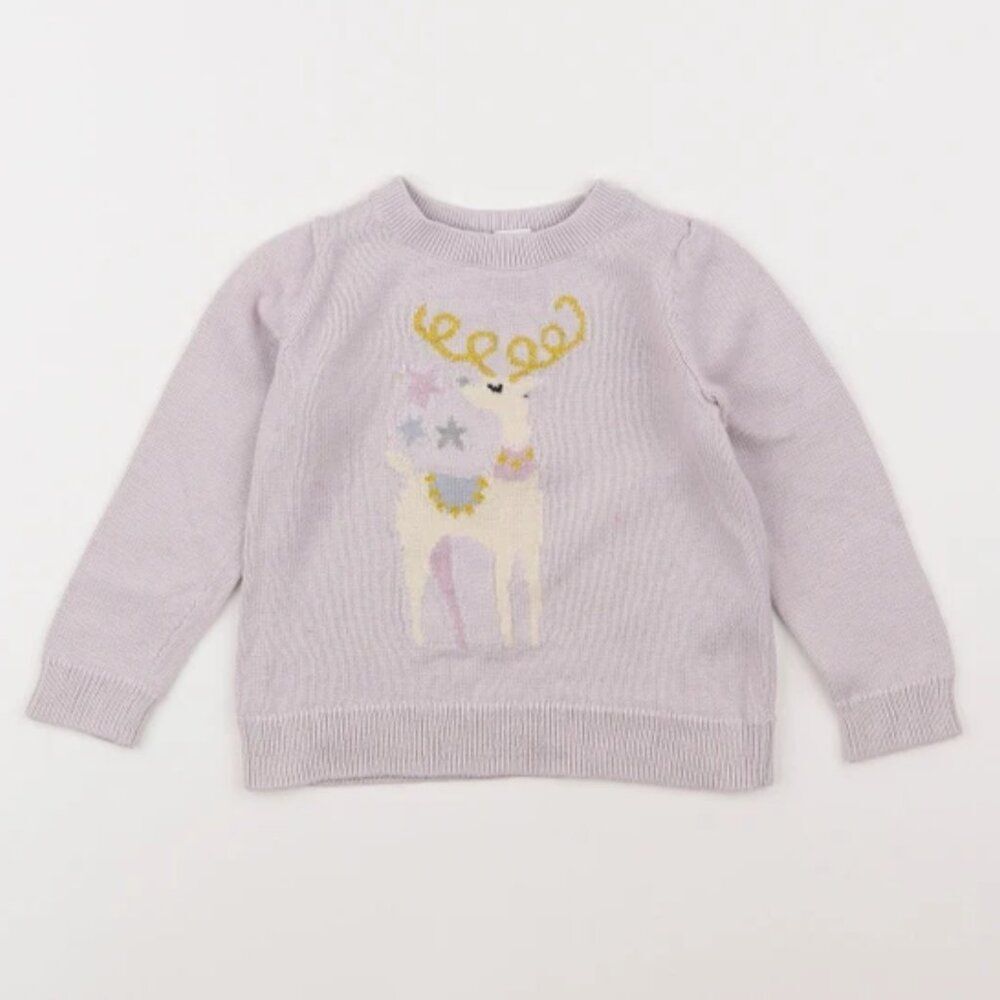Baby Gap Reindeer Crewneck Sweater Size 4 NWT $35